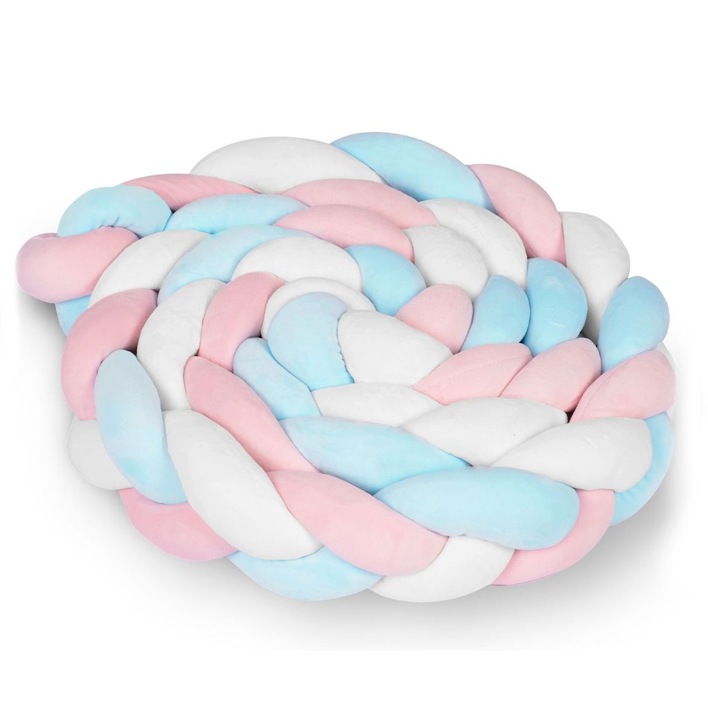 Ricokids 3m Babybettüberwurf - blau und rosa Produktbild 