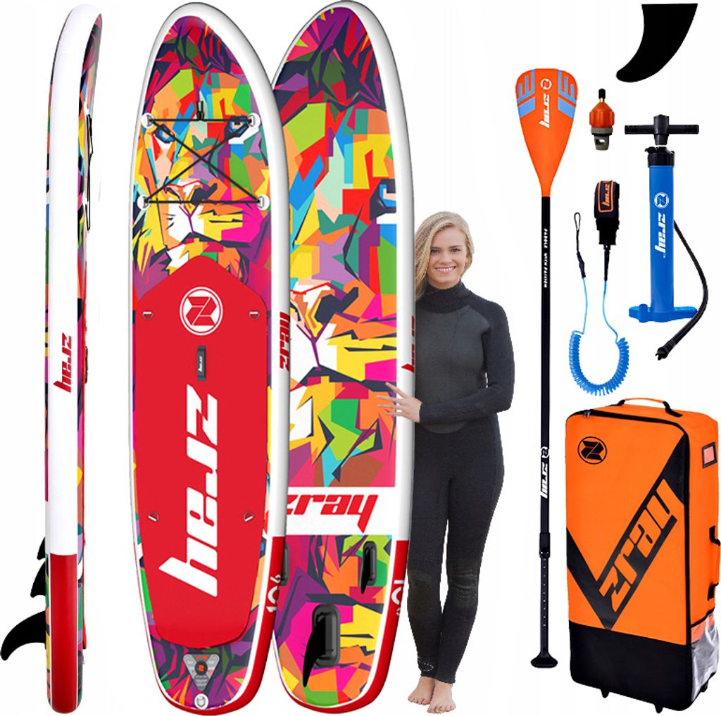 Sup Leo 320Cm Aufblasbares Brett Mit Pumpe, Paddel Und Abdeckung - Stand Up Paddle Board