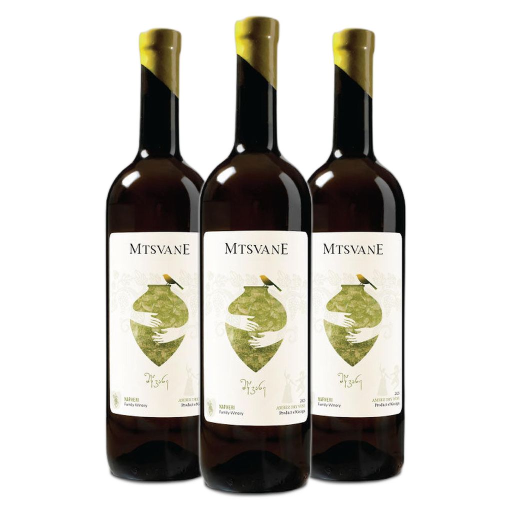 Napheri Mtsvane Georgischer Qvevri Orangewein Trocken (3 x 0,75L)