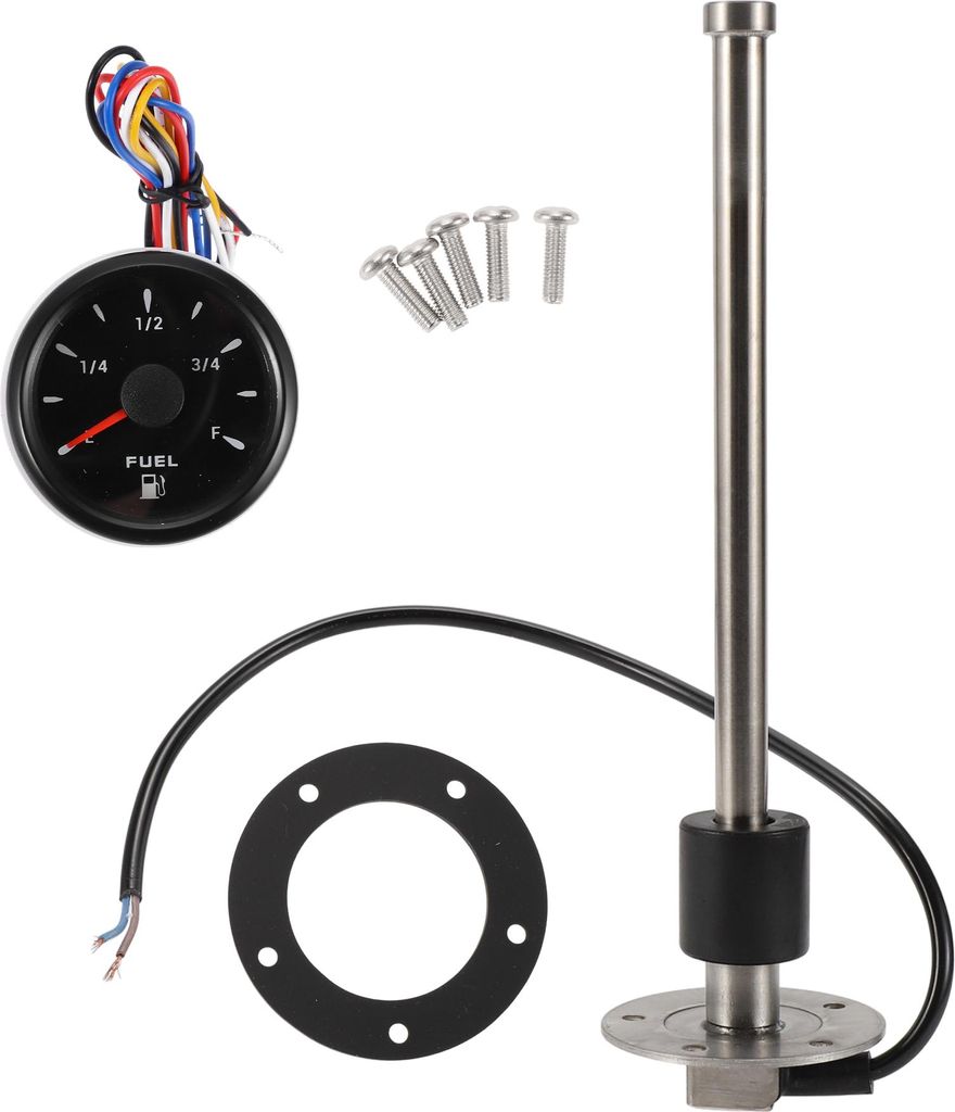 9,84" Kraftstoff-Sendeinheit und Messgerätesatz Boot Kraftstoff-Sendeinheit Marine Kraftstoff-Sendeinheit Metall 1 Satz 0-190 Ohm