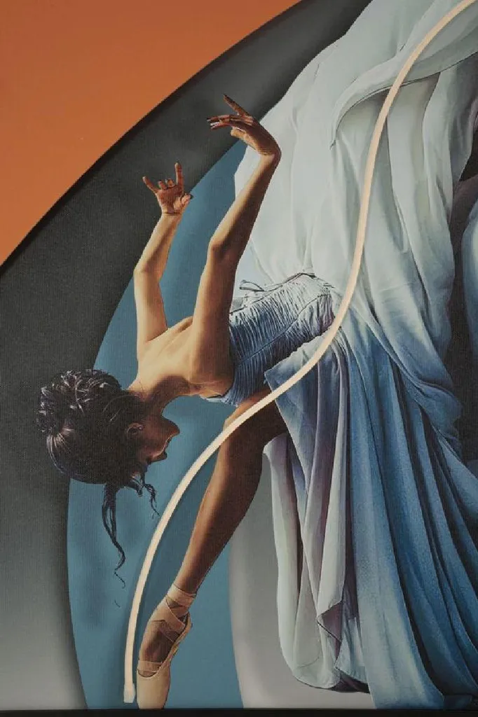 Tableau LED Dancer 60x90 cm : Solution Design pour Murs Sombres et Vides
