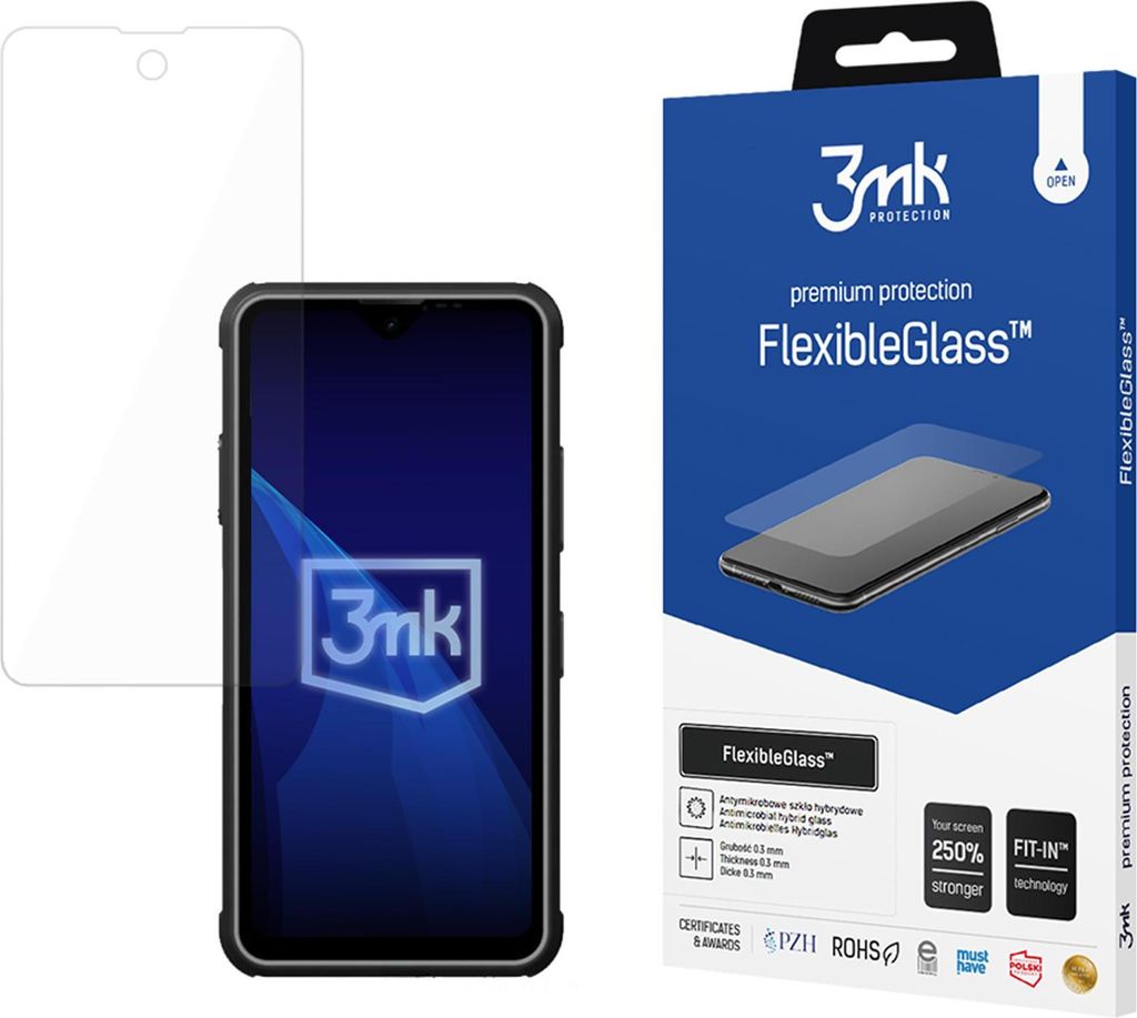3mk Display Hybridglas FlexibleGlass für Rugged Phones R4GT 0,3mm 7H