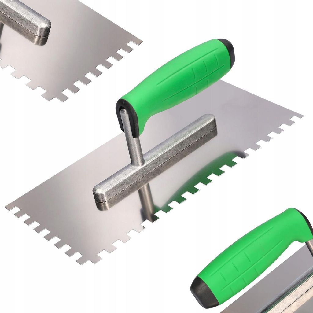 Edelstahlkelle AL 270 Zahnung 8x8 GUMMI