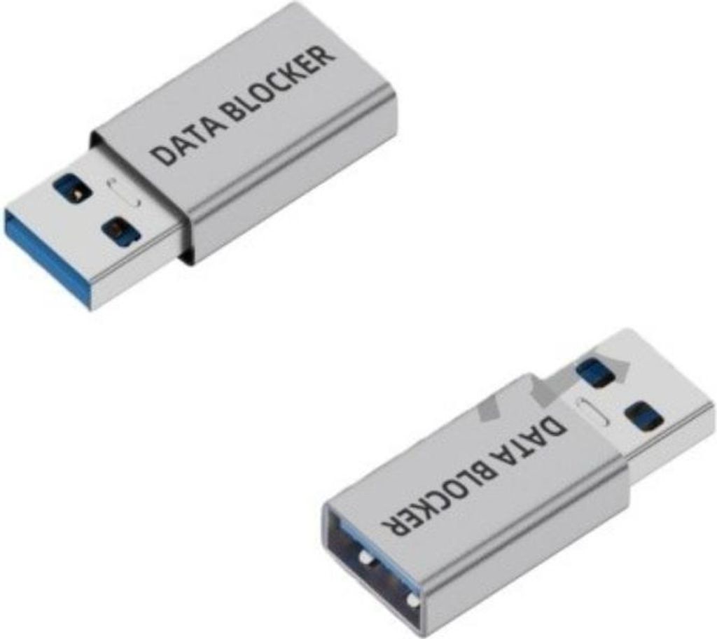 INF USB A Stecker auf Buchse Datenblocker - Produktbild 