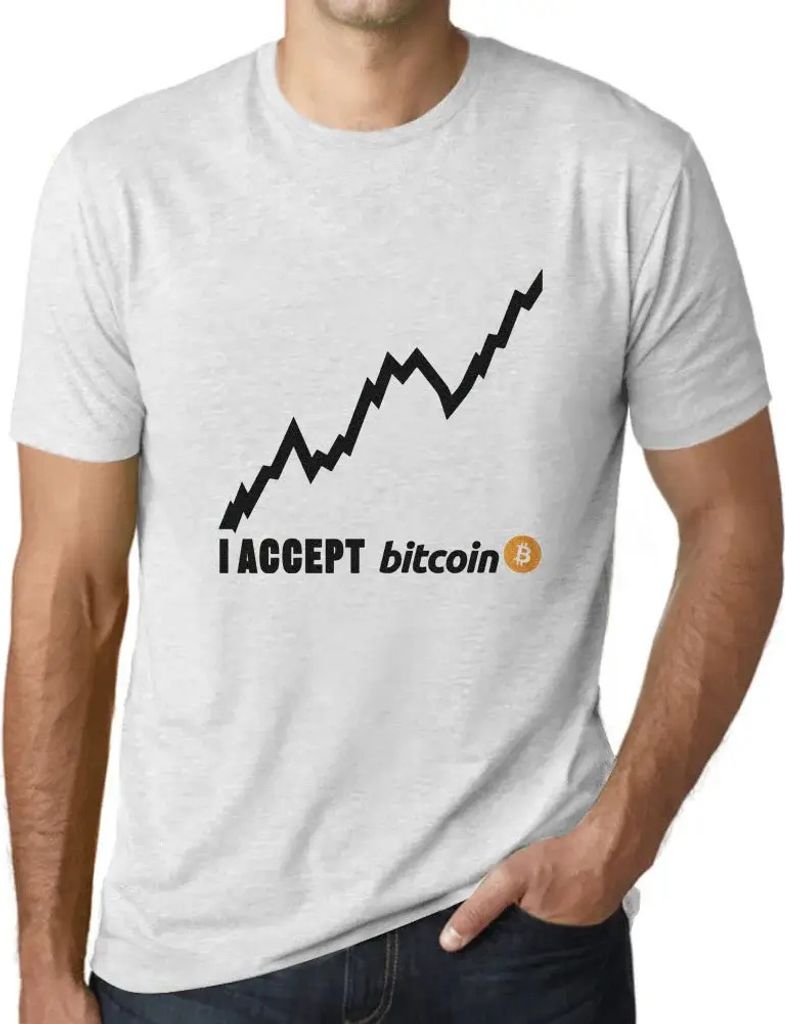 Herren Grafik T-Shirt Ich akzeptiere bitcoin Millionär btc hodl krypto – I Accept Bitcoin Millionaire Btc Hodl Crypto – Öko-Verantwortlich Vi...