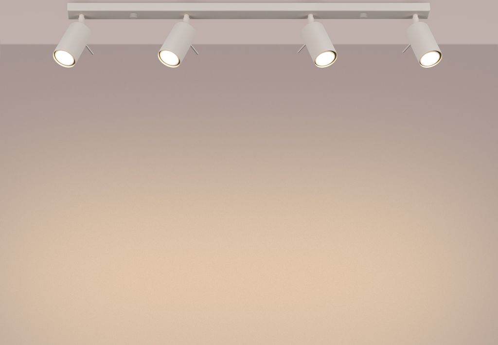 Plafond RING 4L beige 4xGU10 10W Stahl 17x6x81cm Sollux Lighting