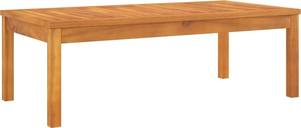 SYFAX Tavolino Legno Acacia Massello 100x50 Naturale Scandinavo