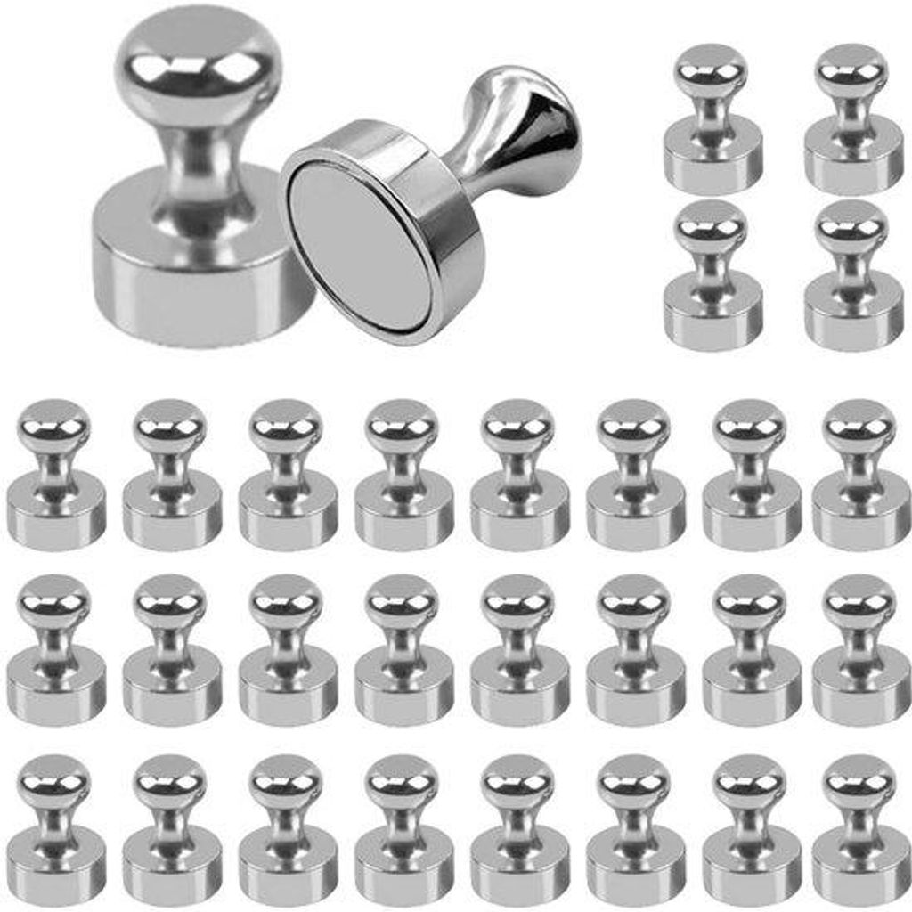 Starke Mini-Magnete 12x16mm für Pinnwand, Kühlschrank, 30 Stück Neodymium