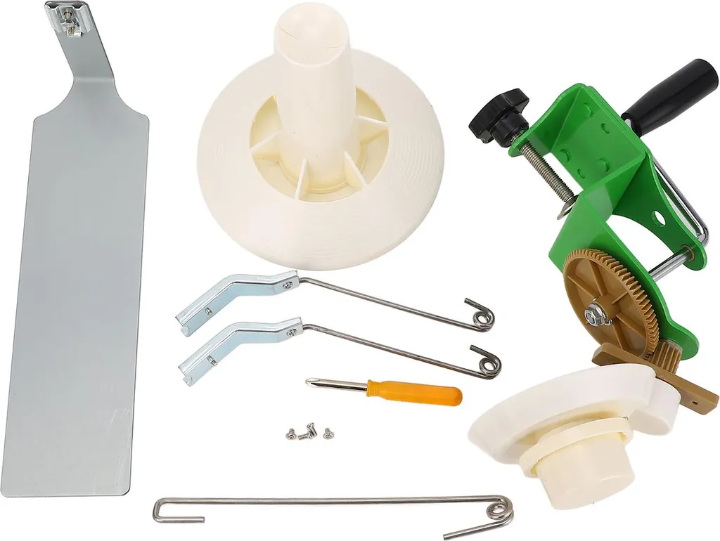 Avvolgitore di gomitoli Supporto per avvolgitore manuale per progetti di maglieria 8 matassine capacità 400 g verde