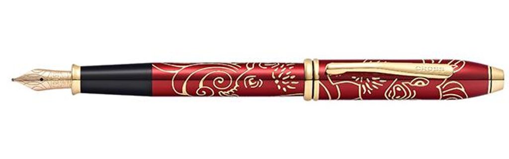 Cross Füllfederhalter Townsend Rot Lack, Jahr des Schweines 2019,M
