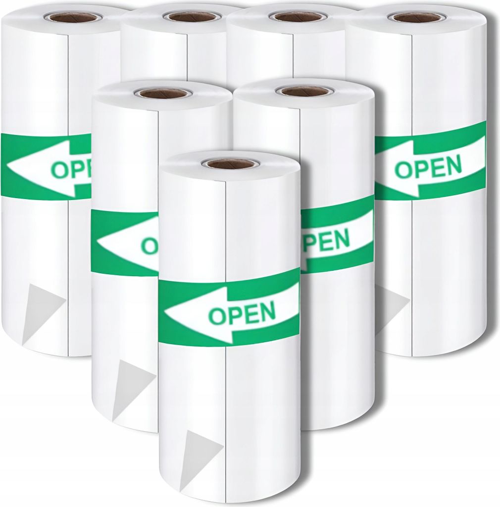 7xpapier termálna lepiaca rolka pre tlačiareň štítkov pre Obrázok produktu 