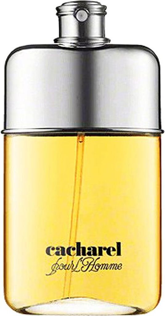 A bottle of Cacharel pour L'Homme Eau de Toilette for men.