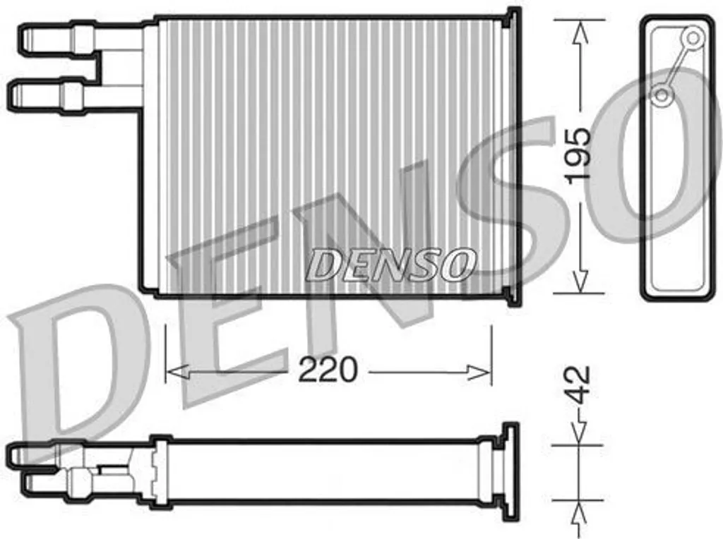 Radiateur de Chauffage pour Jumper et Boxer - Échangeur DENSO DRR09031