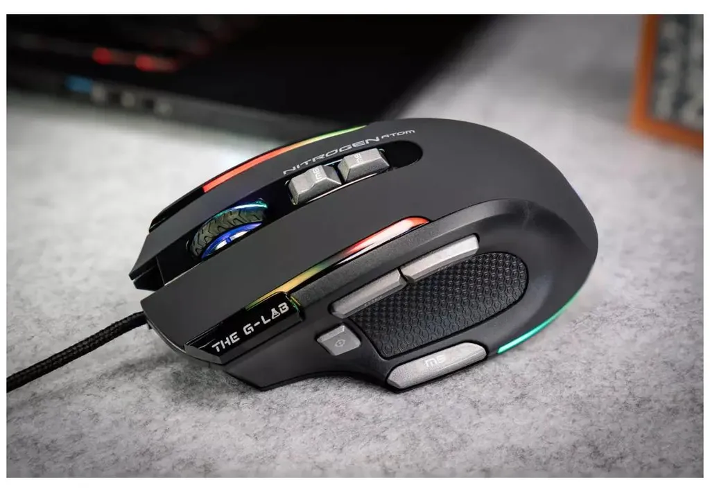 Souris Gaming The G-Lab 4800 DPI Noire - Précision pour Joueurs PC