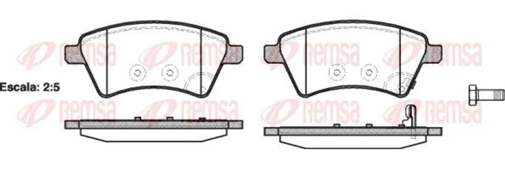 Plaquettes de frein pour Fiat Sedici - REMSA 1215.01 OE 71742853