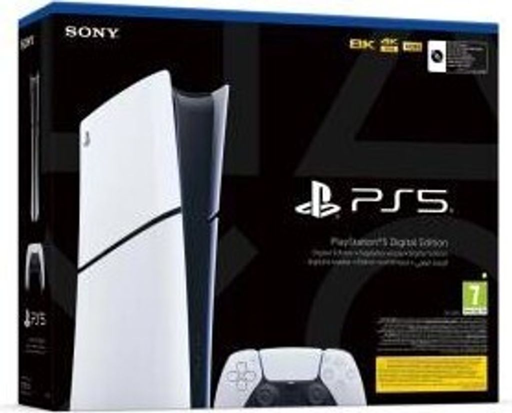 Sony PlayStation5 Digital Edition Slim PS5 Digitale Konsolen Weiß Gaming