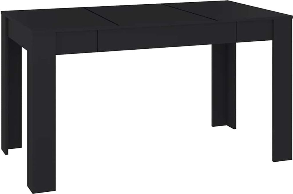 vidaXL Esstisch Schwarz 140x74,5x76 cm Holzwerkstoff