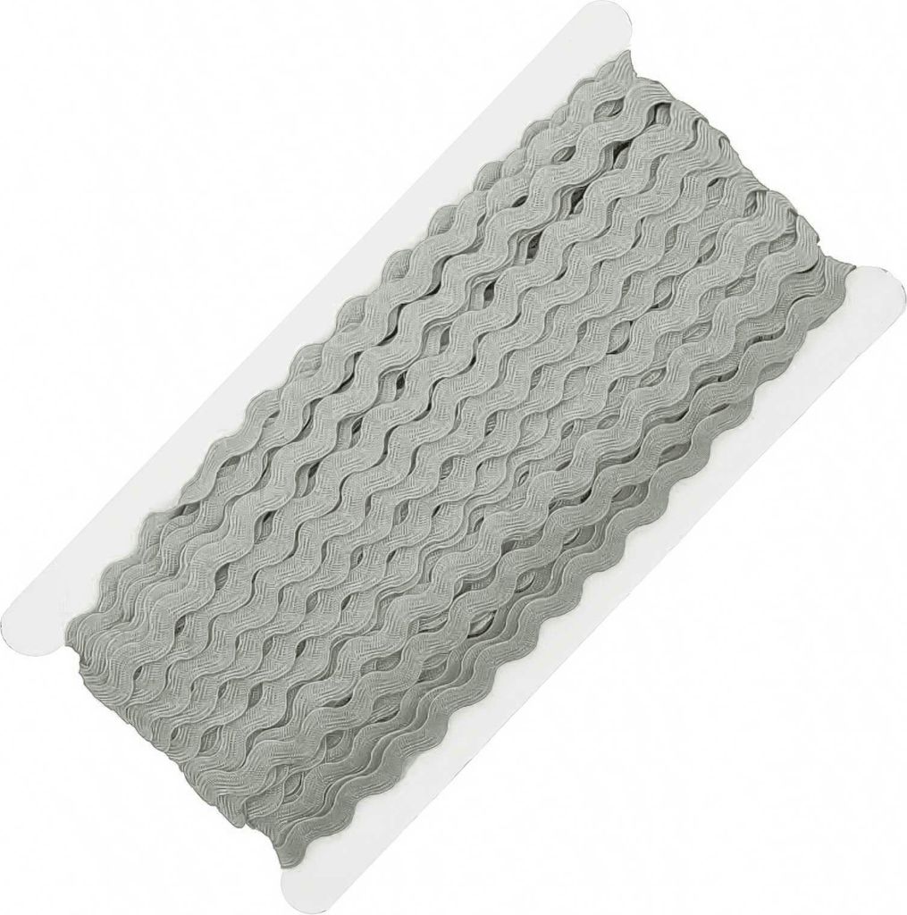 25m Zackenlitze Borte Zick-Zack-Borte auf Karte 5/9mm breit, Viskose, 15 Farben