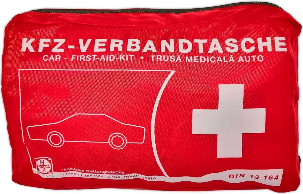 Gramm Actiomedic Car Safety KFZ Verbandtasche DIN 13164 2022 Erste Hilfe Tasche