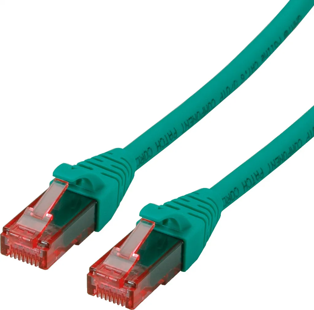 ROLINE Cavo Patch Cat.6 Verde 1m U/UTP | Cablaggio Ufficio LSZH