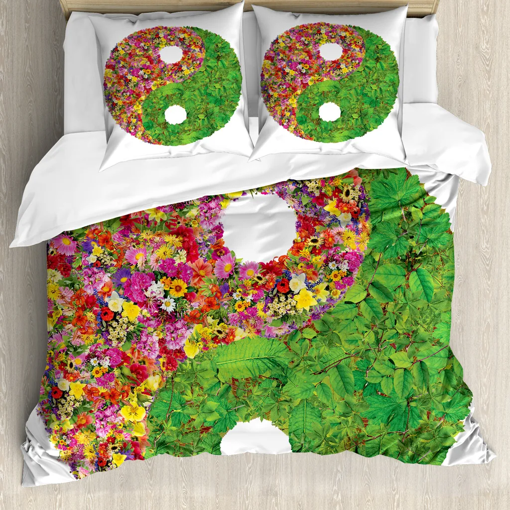 Copripiumino Ying Yang ABAKUHAUS 155x220 cm | Set Letto Antiacaro