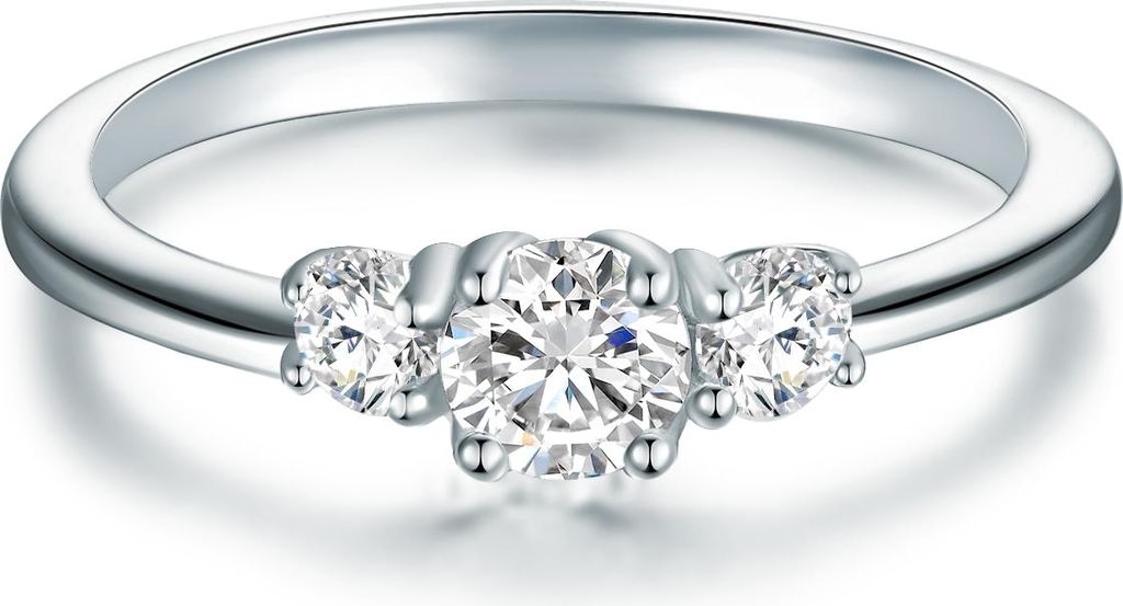 Ring Sterling Silber Zirkonia weiß 52