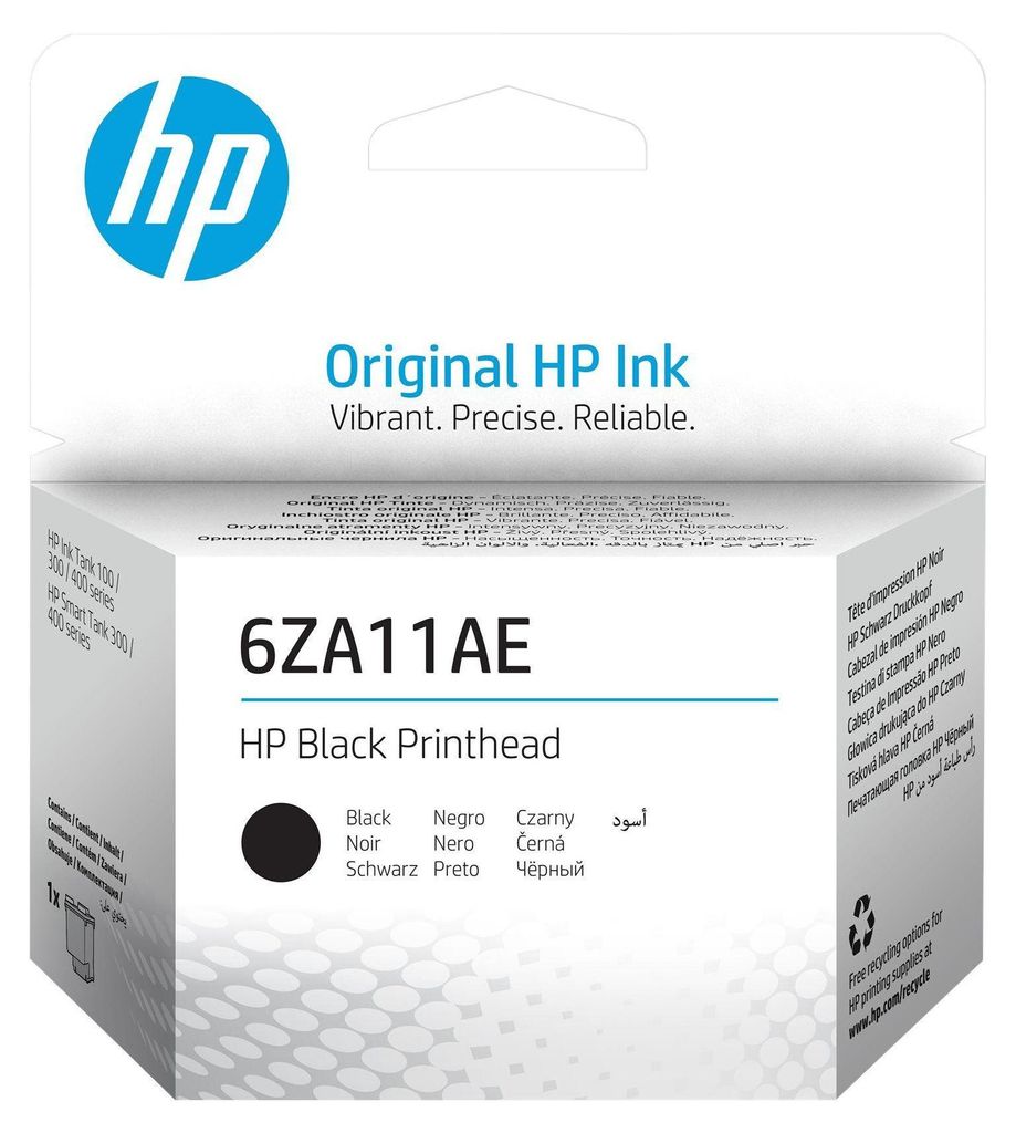 HP 6ZA11AE Schwarz Druckkopf, HP GT Druckköpfe Produktbild 
