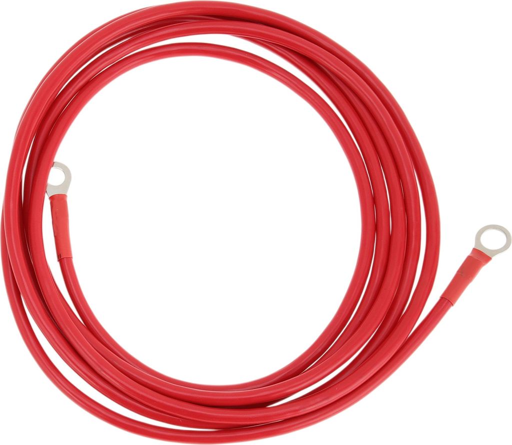 1 Stk. 8 AWG Universal Batterie-Inverter-Kabel für Auto, Fahrzeug, Boot, Wohnmobil, Solar-Batteriekabel, verzinntes Kupfer, rot, 10FT 3/8" Lug 5/1...