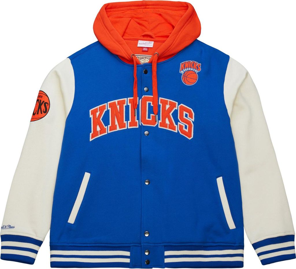 Mitchell & Ness NBA Courtside Fleece Vintage College Jacke New York Knicks L