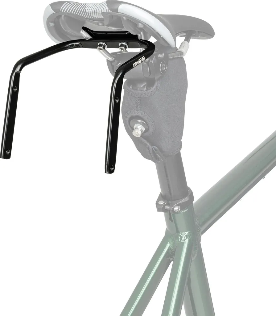Porte-bagages Arrière de Vélo Mile Grinder Steady Noir Haute Capacité