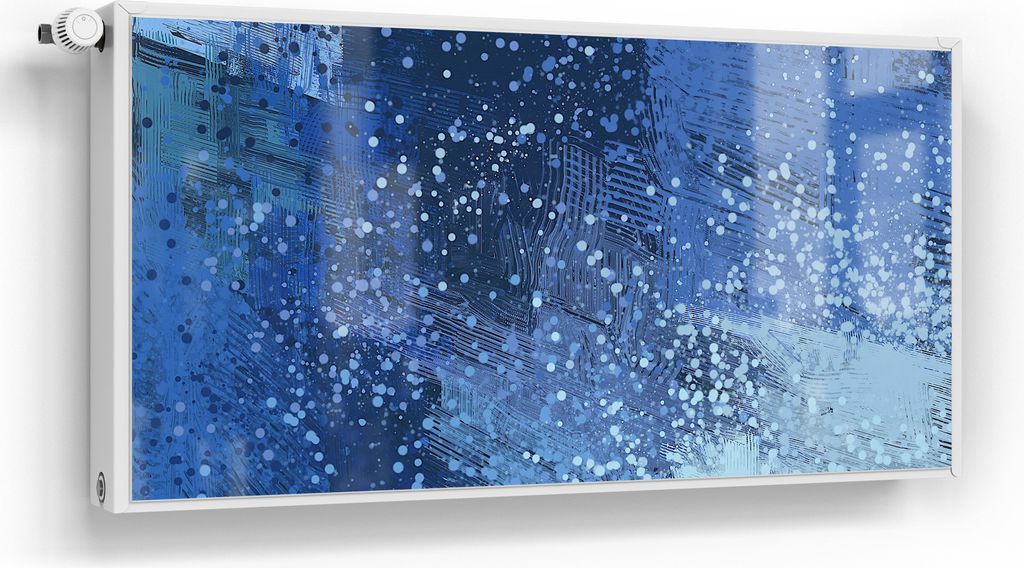 DEQORI Magnetmatte Heizung Standard 120x60 cm 'Blaue Impression' Magnetfolie