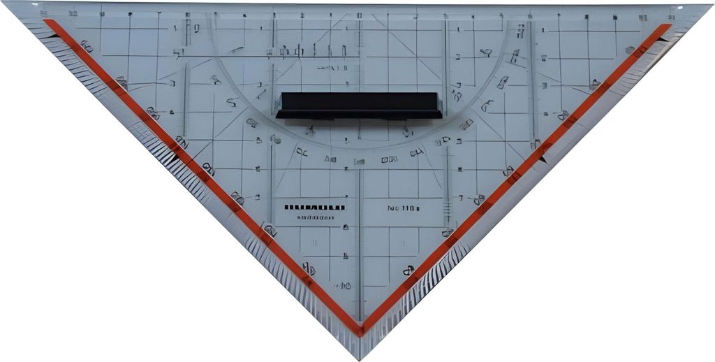 Rumold 1154 Triangolo da disegno tecnico con impugnatura, Immagine del prodotto 