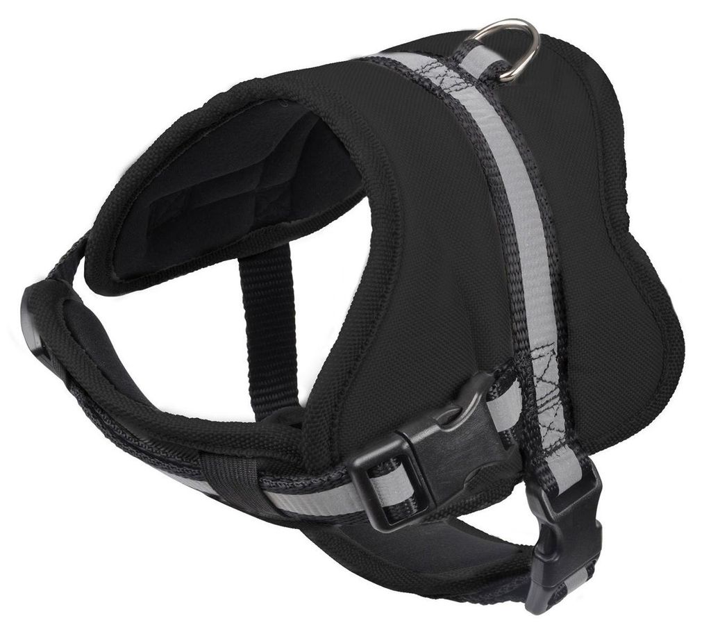 Hundegeschirr, regulierbar, 33-45 cm, schwarz Produktbild 