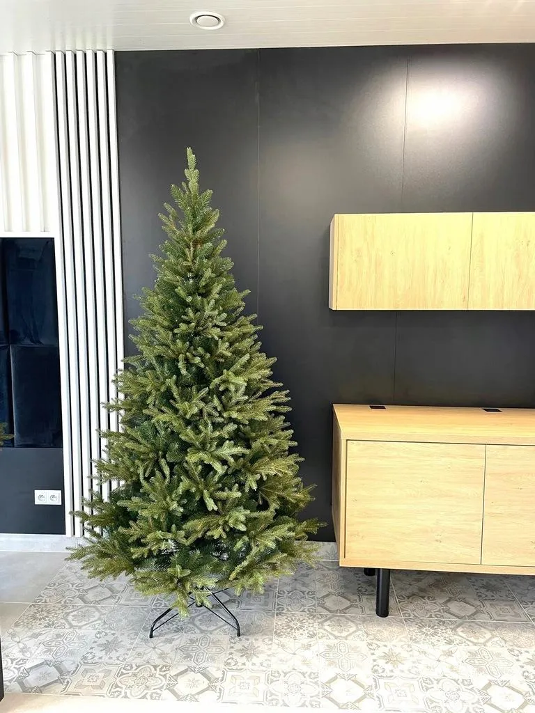 Sapin Noël Artificiel 220 cm sans Perte d'Aiguilles Aspect Naturel