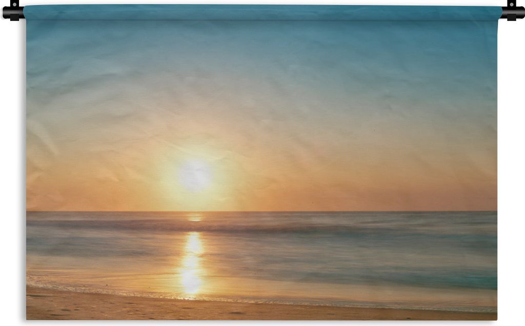 MuchoWow Wandteppich Wandbehang Meer - Farben - Sonne 150x100 cm Tapisserie Dekoration Wandtuch - Waschbar - Tapisserien - Wand-Decke