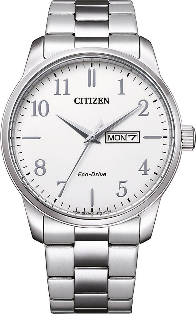 Citizen Herren-Uhr Eco-Drive Analog Quarz Edelstahl-Band Produktbild 