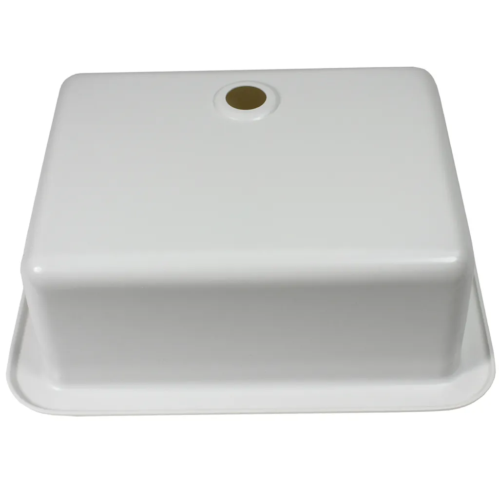 Lavabo camping-car encastrable blanc 35cm pour aménagement - 4