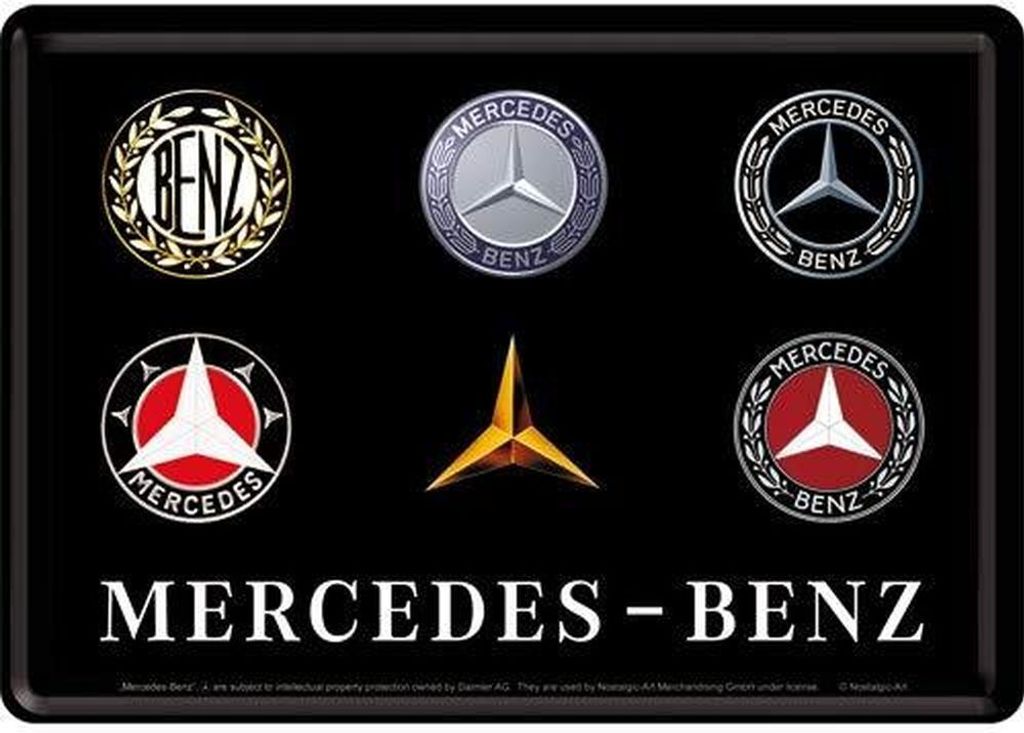 Nostalgic-Art - Blechpostkarte - Mercedes-Benz - Logo Produktbild 