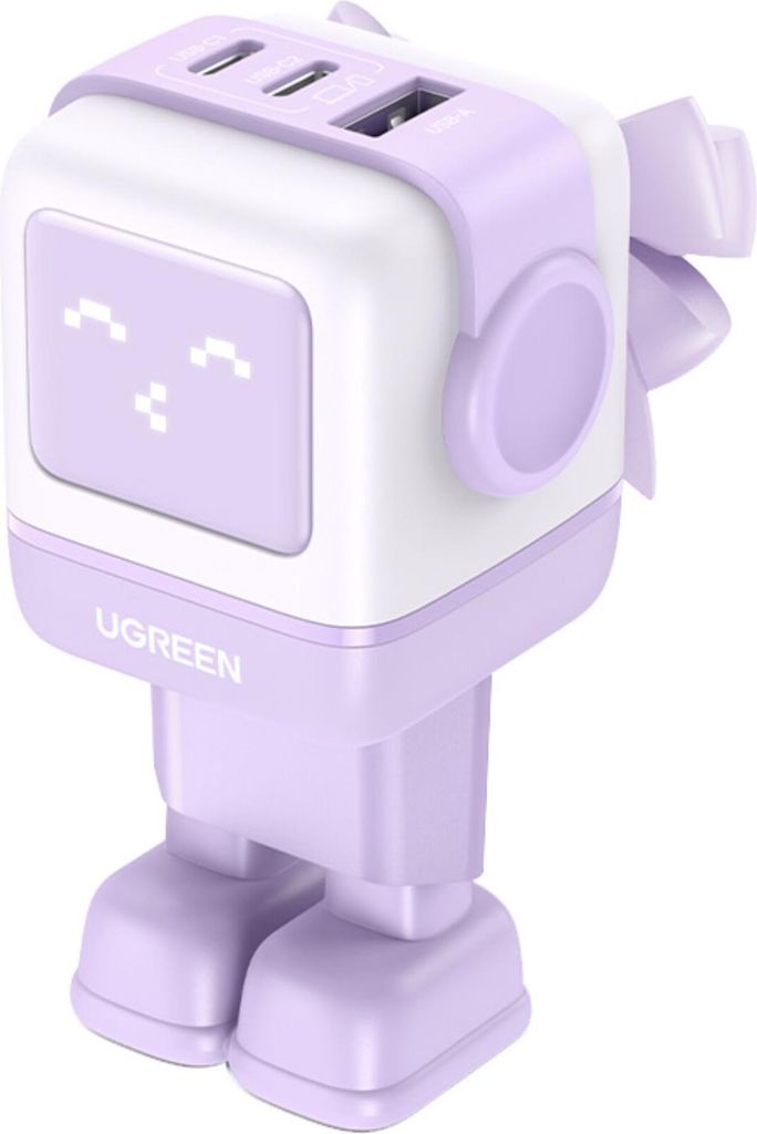 UGREEN Uno RG 65W 3-Port GaN Fast Charger EU purple Produktbild 