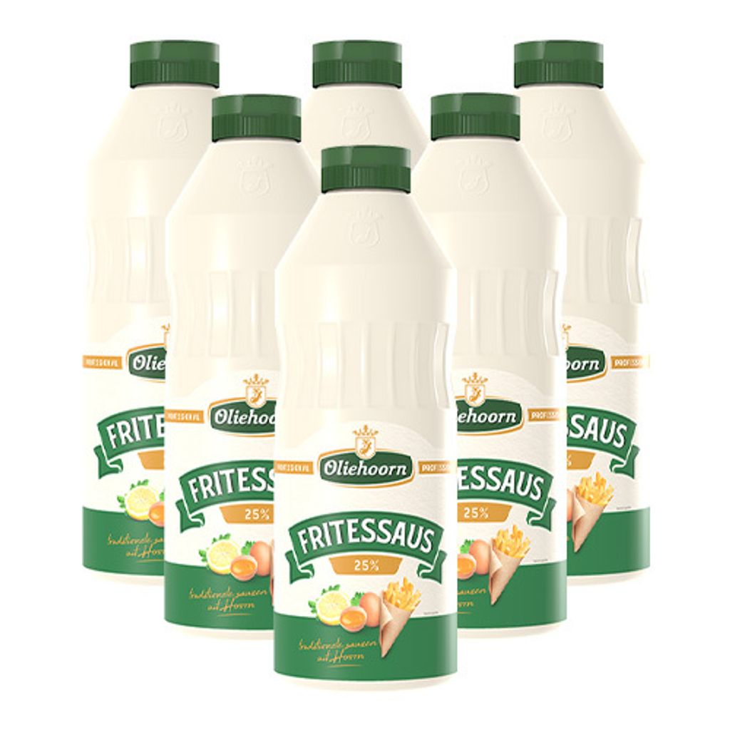Oliehoorn - Frittensauce 25% - 6x 900ml Produktbild 