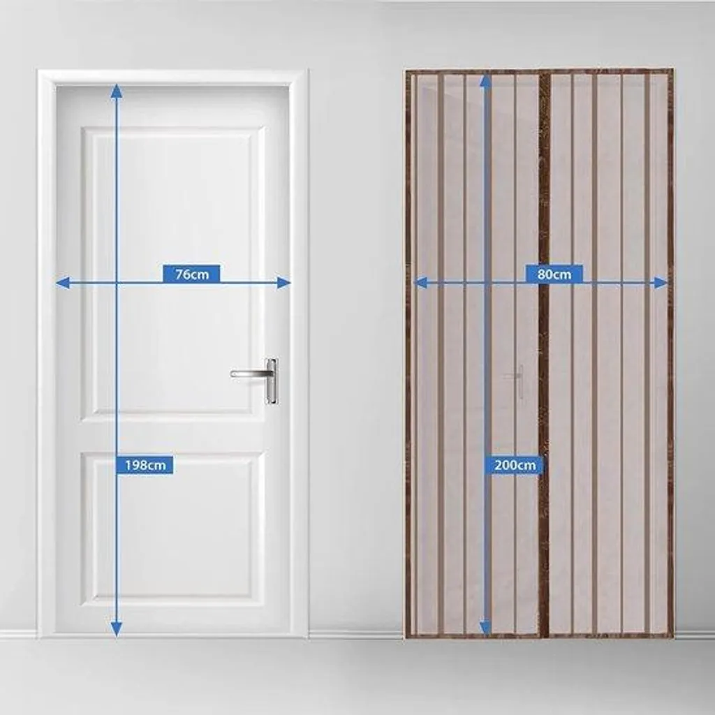 Moustiquaire magnétique pour porte d'entrée, protéger l'intérieur du salon