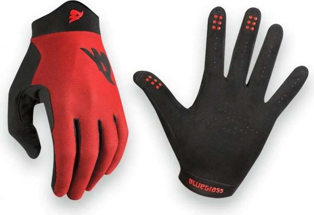 Gants de VTT longs respirants Bluegrass Union Red pour cyclisme S