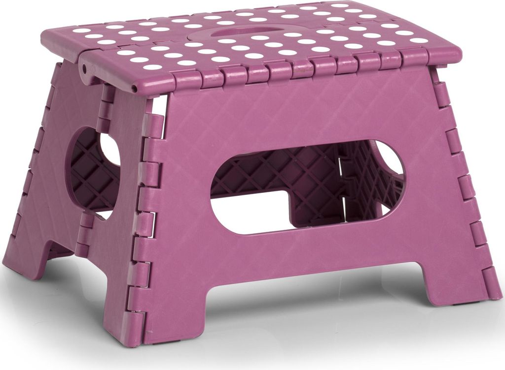 ZELLER Klapphocker 13033 aus Kunststoff, beere / Tritt / Produktbild 
