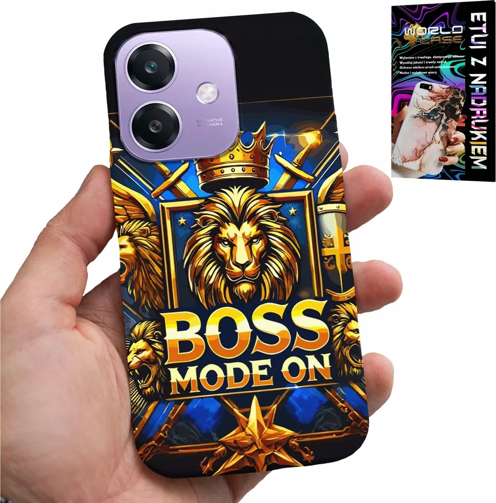 Cover Oppo A40M Lion King Shield - Protezione Totale + Pellicola Omaggio
