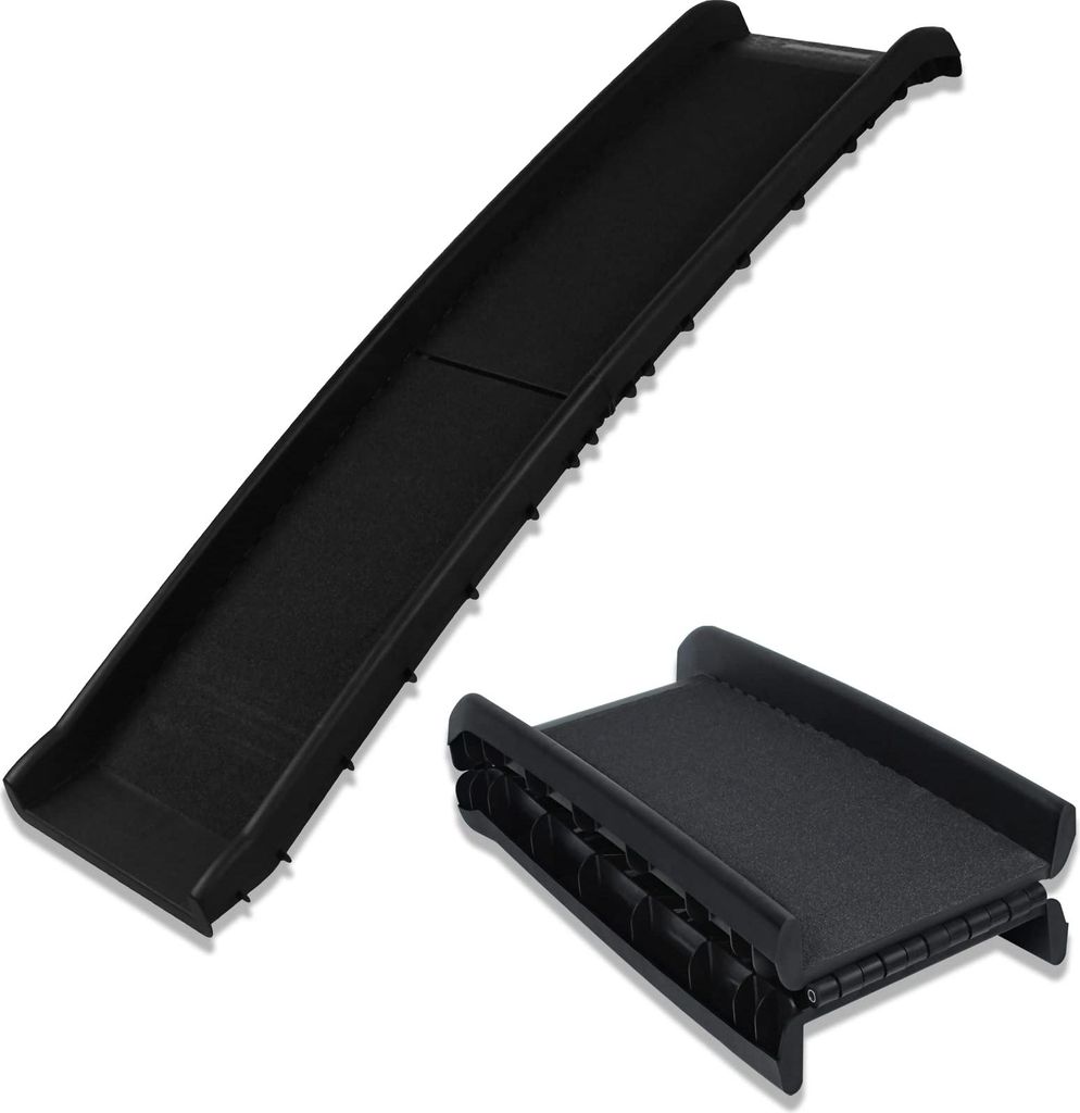 YARDIN Hunderampe Auto Klappbar Hundetreppe Autorampe Hund Kofferraumrampe für Haustiere Einstiegshilfe, Anti-Rutsch, Robust, bis 90kg, 156 x 40cm...