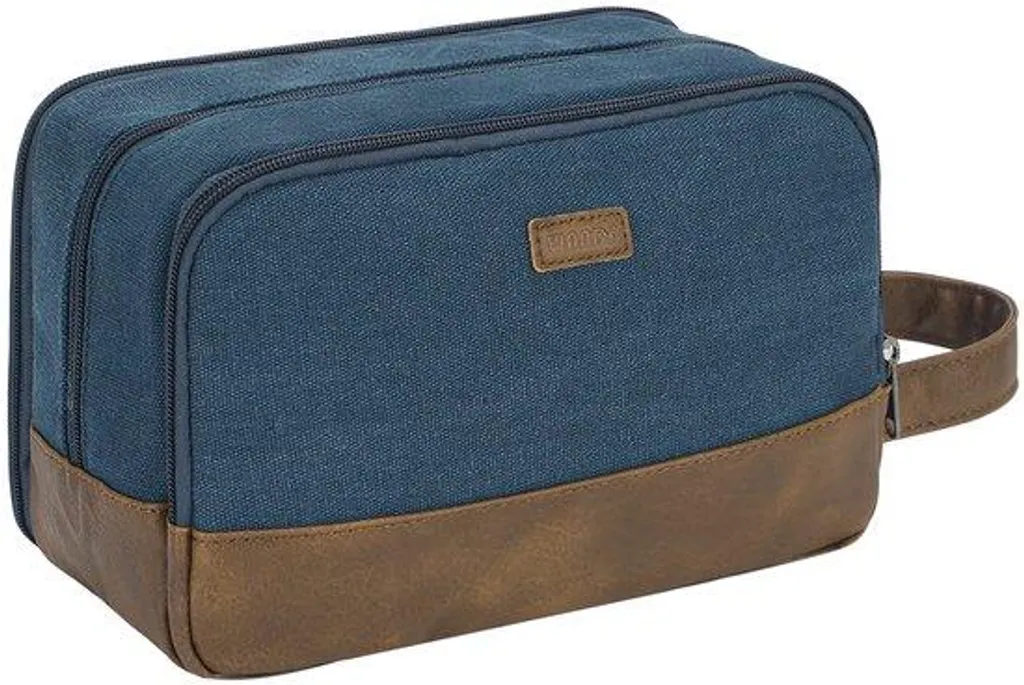Parapluie bleu pour homme idéal pour le travail en cuir végétal éthique