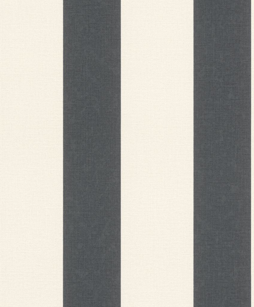 Rasch Florentine III | 485479 | Vliestapete Streifen | 0.53 m x 10.05 m | Schwarz