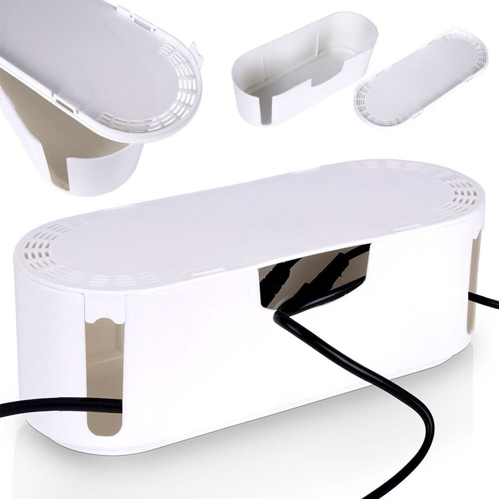 Vilde Kabelbox Kabelhalter Kabeldose Kabelbehälter weiß Produktbild 