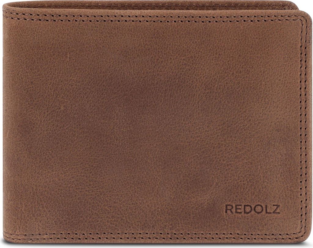 Redolz Leather Essentials QF Geldbörse RFID Leder 12 cm