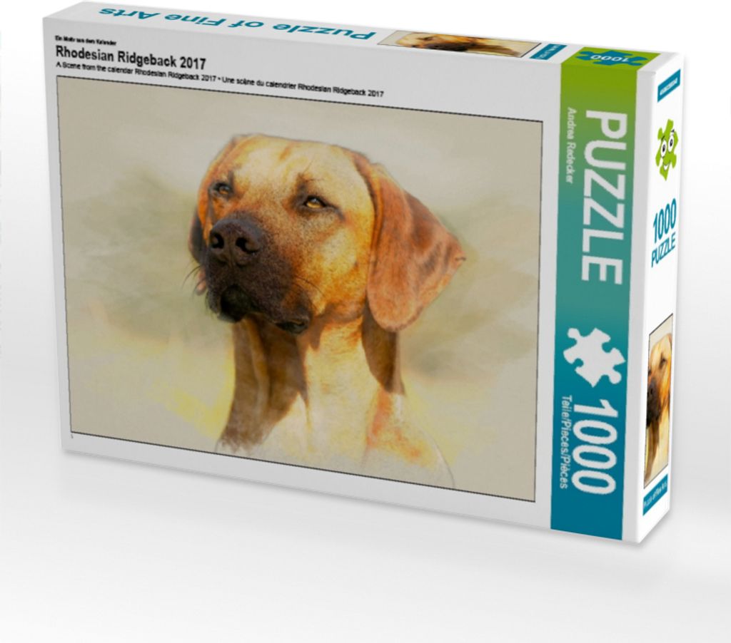 Calvendo Ein Motiv aus dem Kalender Rhodesian Ridgeback 2017 1000 Teile Puzzle quer 640x480mm, Redecker Andrea; 7366801